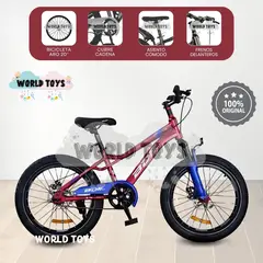 CONFORT - Bicicleta Deportiva con Canasta Aro 20 «BD LAKE» Red