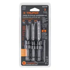 Truper - Juego de 3 brocas avellanadoras Truper - 102378