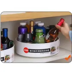 GENERICO - BANDEJA  DE ALMACENAMIENTO GIRATORIO MULTIFUNCIONAL PARA COCINA 23CM