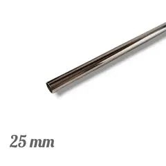 GENERICO - Barra de Acero Inoxidable 3.00 MTS 1" - 25 MM