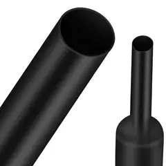 GENERICO - TUBOS TERMO RETRACTIL 16MM NEGRO PACK X10UNID 5CM