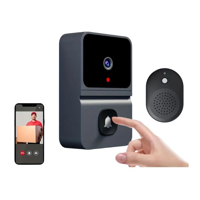 Timbre Inteligente WiFi con Cámara y Batería Incorporada