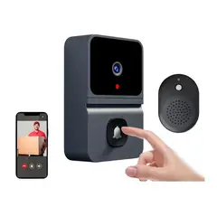 GENERICO - Timbre Inteligente WiFi con Cámara y Batería Incorporada