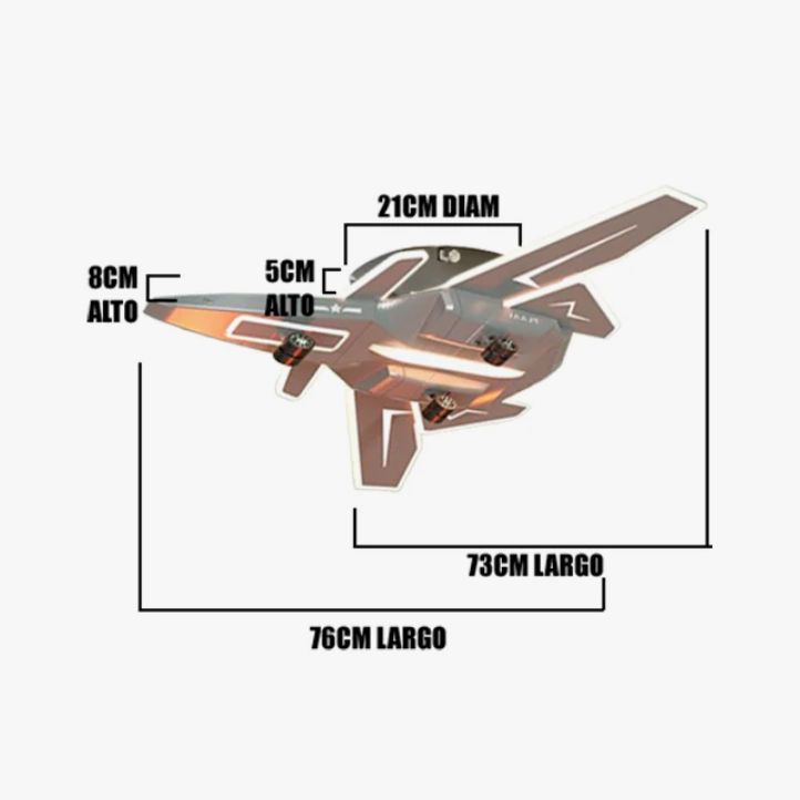 Lámpara de Techo Infantil Jet Glow 64W Led 3 en 1