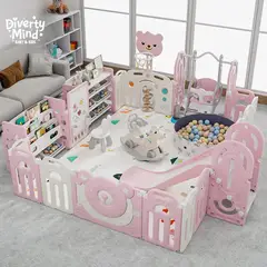 GENERICO - CORRAL CORRALITO INFANTIL DONOSO ROSADO PARA BEBES  2.00 X 2.50 MTS