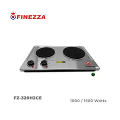 FINEZZA - Cocina Eléctrica de 2 hornillas FZ-320H2CE