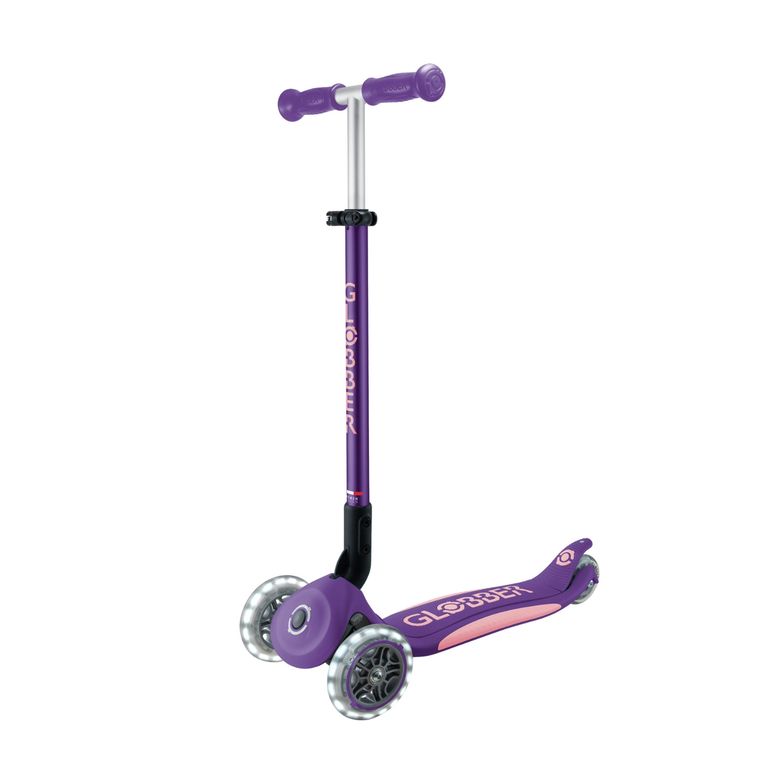 Scooter Globber Elite LED Morado