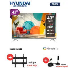 HYUNDAI - TELEVISOR SMART TV QLED 43 HYLED4326QG