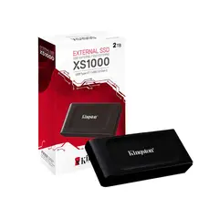 KINGSTON - Disco Solido Externo 2TB XS1000 NEGRO Tipo C