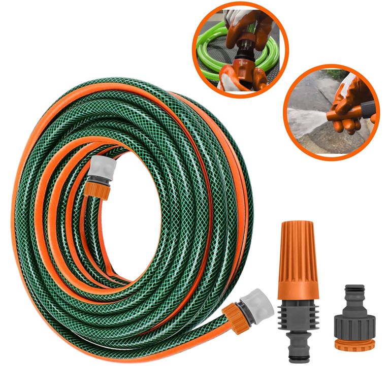 Manguera para hidrolavadora y riego 10m conectores Click Xpert TRUPER
