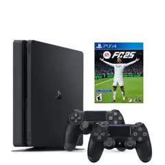 SONY - Consola Ps4 SLIM 1TB NEGRO 2 Mandos + FC25 Reacondicionada