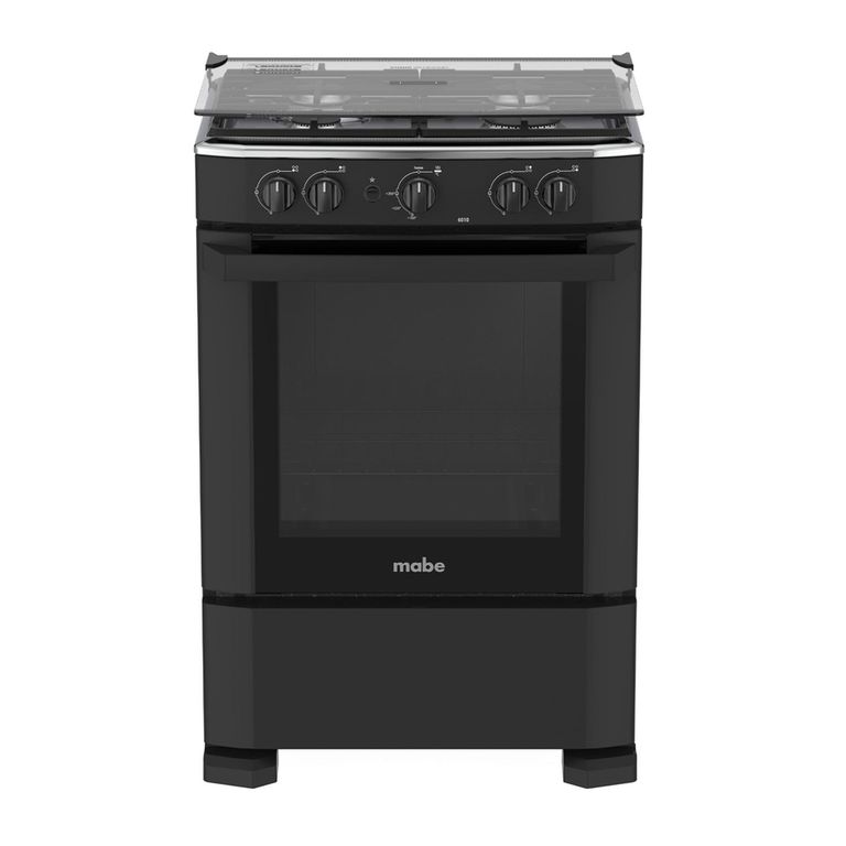 Cocina a Gas 60 cm Negro Mabe CMP6010FN0