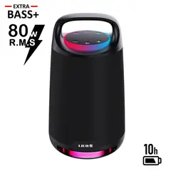 LIDIMI - Parlante Bluetooth Extra BASS 80W FM-USB LD-S634 Negro