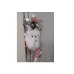 GENERICO - MANIJEROS PARA PUERTAS NAVIDAD ROSADO SET X3