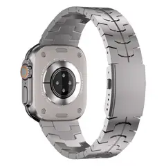 OEM - Correa de Titanio para Apple Watch Ultra Iron Man Doble Boton