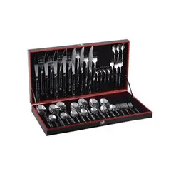 FACUSA - SET DE CUBIERTOS X 42 PZAS. CON ESTUCHE M.