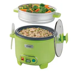 OSTER - Olla Arrocera 1.8L 3 en 1 Función de Sofrito Vaporera Verde