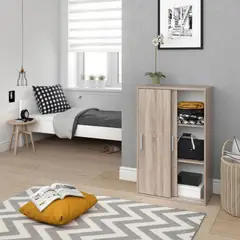 R&R MUEBLES - Ropero Moderno Yoshiki Ceniza