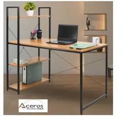 GENERICO - Escritorio Industrial ROSS color negro