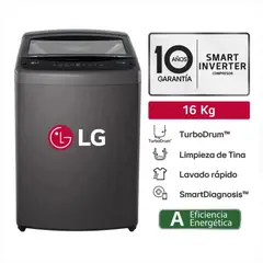 LG - Lavadora Automática WT16BVTB 16kg Negro