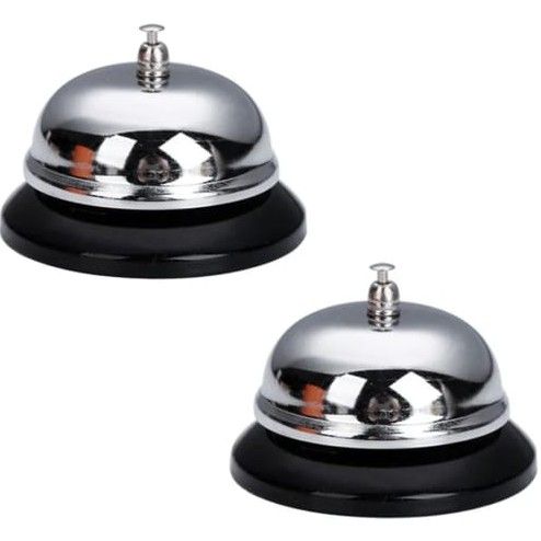 Pack 2 Campana Timbre Para Recepción Hotelero U Restaurante # 8