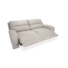 TUGO - Sofá Tim 3 Cuerpos Reclinable Manual Microfibra Beige