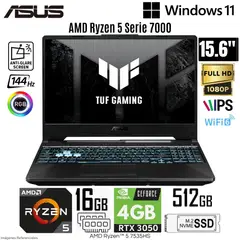 ASUS - Laptop TUF A15 FA506NC-HN016 AMD Ryzen 5-7535HS 16GB DDR5 RAM 512GB SSD RTX 3050-4GB 15.6" FHD