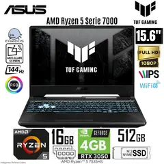 ASUS - Laptop TUF A15 FA506NC-HN016 AMD Ryzen 5-7535HS 16GB RAM 512GB SSD RTX 3050 15.6" FHD Free Dos
