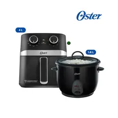 OSTER - Combo Freidora 4L CKSTAF401MDF y Olla Arrocera CKSTRCB10DFBLK