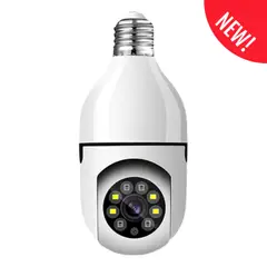 GENERICO - Camara de Seguridad tipo Foco con WIFI de 360° Videocamara