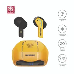 TRANSFORMERS - Audífonos Bluetooth Tws Bumblebee Tf- T06 24Hrs Amarillo