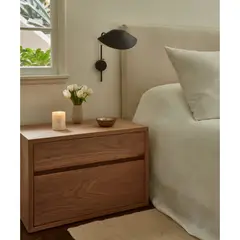 GENERICO - Velador Navan de Madera Pandora Home