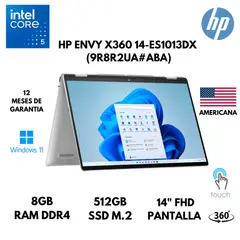 HP - LAPTOP ENVY X360 14-ES1013DX CORE 5 120U 8GB RAM 512GB SSD 14" FHD TS WINDOWS 11 AMERICANA