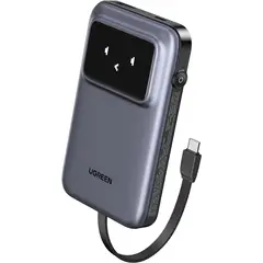UGREEN - Cargador Portatil UGREEN 10000mha Cable integrado 30W PB511 - Grey