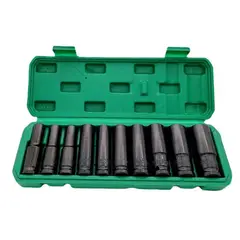 QUICK - Juego Herramientas Llave Vaso Kit Dados 10 Pcs