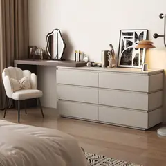 TU MESITA - Cómoda con Escritorio Movible Agustina Color CapriFume