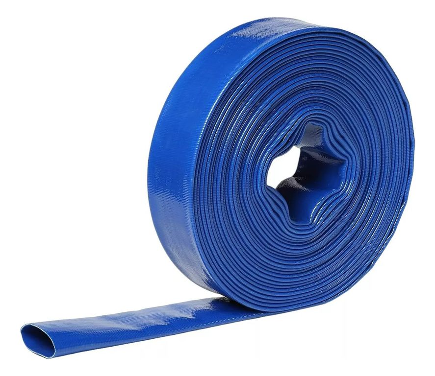 Manguera Plana Layflat 2 Pulgadas 4 Bar Rollo 50 Metros