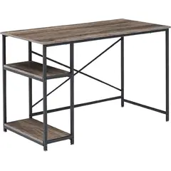 ANYHOGAR - Escritorio de metal con estantes