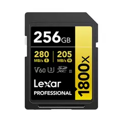 LEXAR - Tarjeta Professional 1800x SDXC UHS-II Serie GOLD 256GB