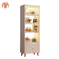 ANYHOGAR - Estantería moderna con cajones y armario de almacenamiento de madera con