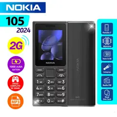 Nokia - CELULAR BASICO  NOKIA 105 NEGRO  2G PANTALLA 2.0"