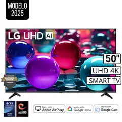 LG - Televisor 50 Pulg Ultra HD 4K AI ThinQ 50UA7300 Modelo 2025- Negro