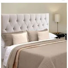 GENERICO - Cabecera Box Weymi 2 Plazas Capitoné Beige