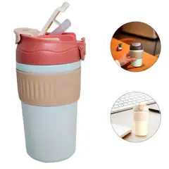 GENERICO - Vaso o taza termica Caliente o Frio de Acero inoxidable 450 ML - ROSA