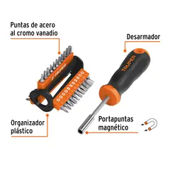 TRUPER - Desarmador multipunta con 33 puntas
