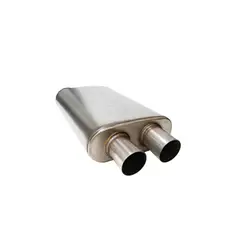 GENERICO - Silenciador de escape 2 1/2 Cautivo Muffler Shop