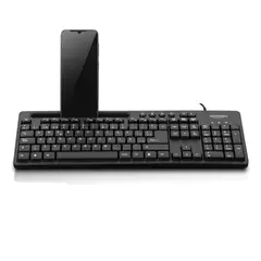 MICRONICS - Teclado Oficina Multimedia Ranura Smartphone Magnus+ MIC K734