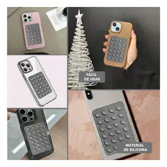 GENERICO - Pack6 Soporte Chupon para Celular Plomo Y+Regalo Agendita