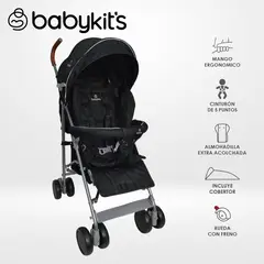 BABY KITS - Coche Bastón Clap Negro