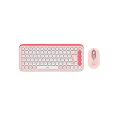 LOGITECH - COMBO TECLADO + MOUSE LOGITECH POP ICON 920-013053 ROSE